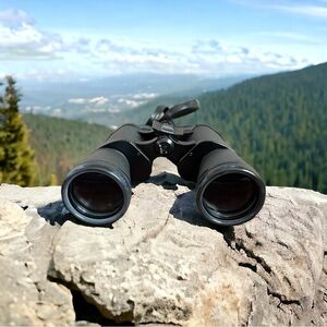 Vintage Binoculars Bushnell Sportview Insta Focus 10x50 Black Binoculars W/ Case